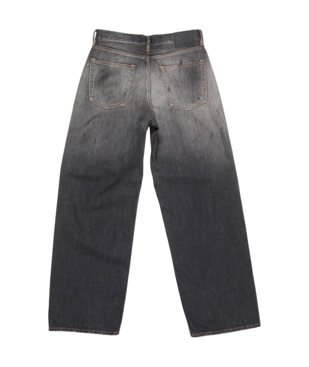 ACNE STUDIOS Черные хлопковые прямые джинсы, фото 2