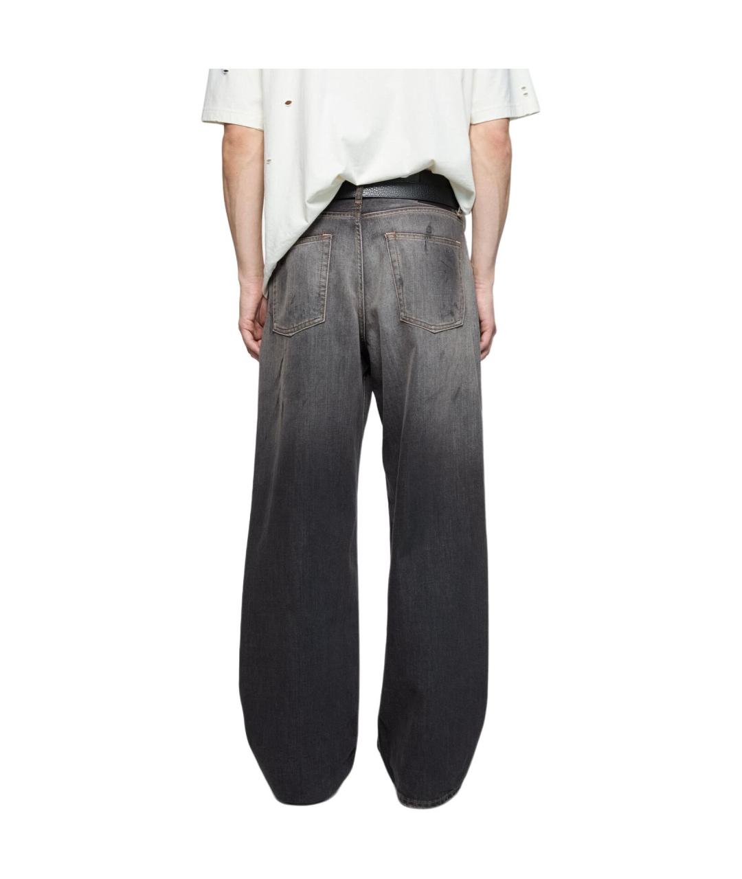 ACNE STUDIOS Черные хлопковые прямые джинсы, фото 4