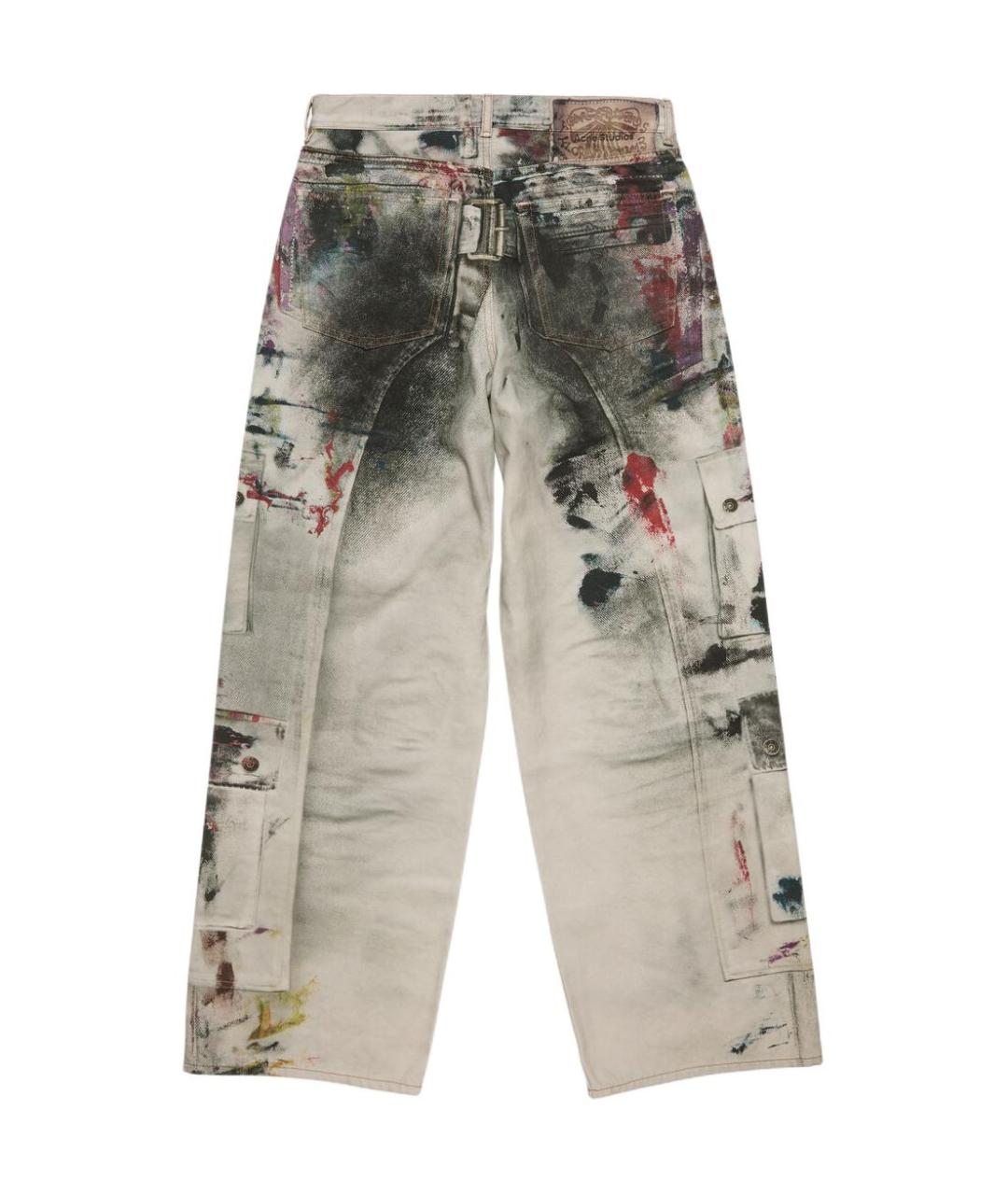 ACNE STUDIOS Мульти хлопковые прямые джинсы, фото 2