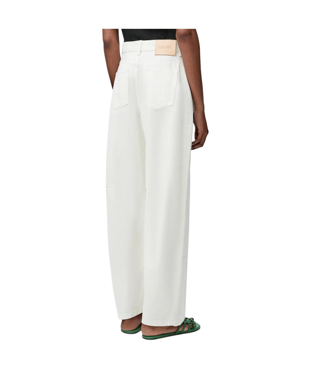 LOEWE Белые прямые джинсы, фото 2