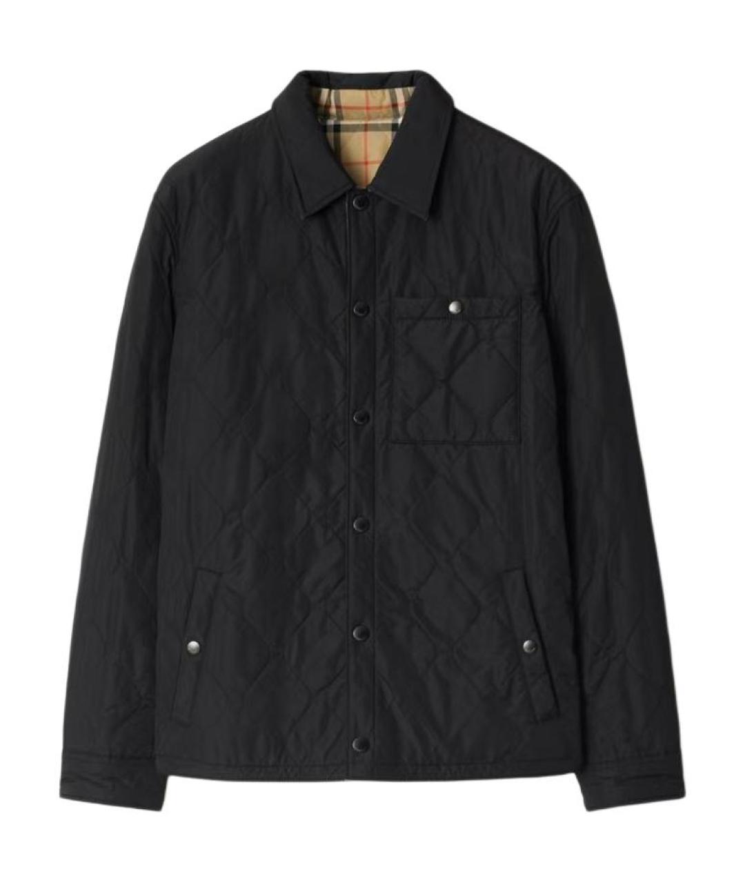 BURBERRY Черный пуховик, фото 1