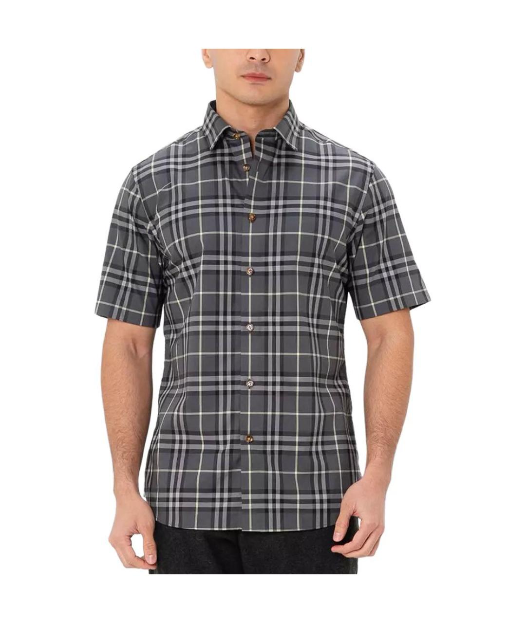 BURBERRY Мульти хлопковая кэжуал рубашка, фото 3