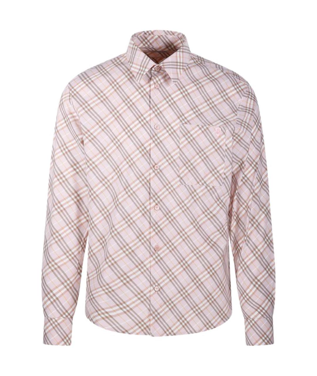 BURBERRY Розовая хлопковая кэжуал рубашка, фото 1