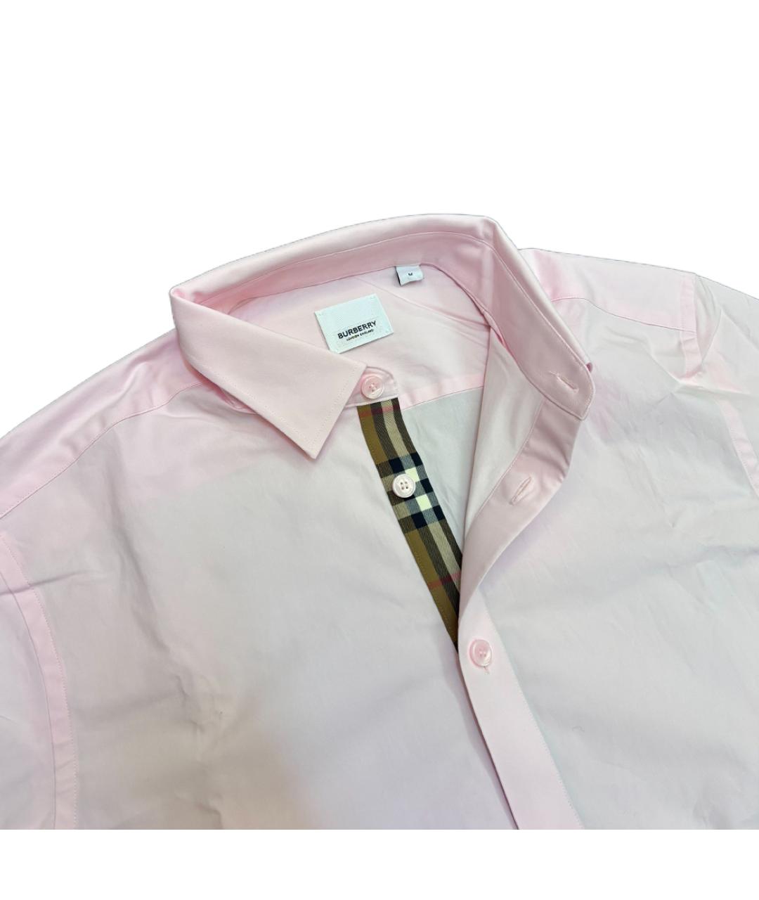 BURBERRY Розовая кэжуал рубашка, фото 2