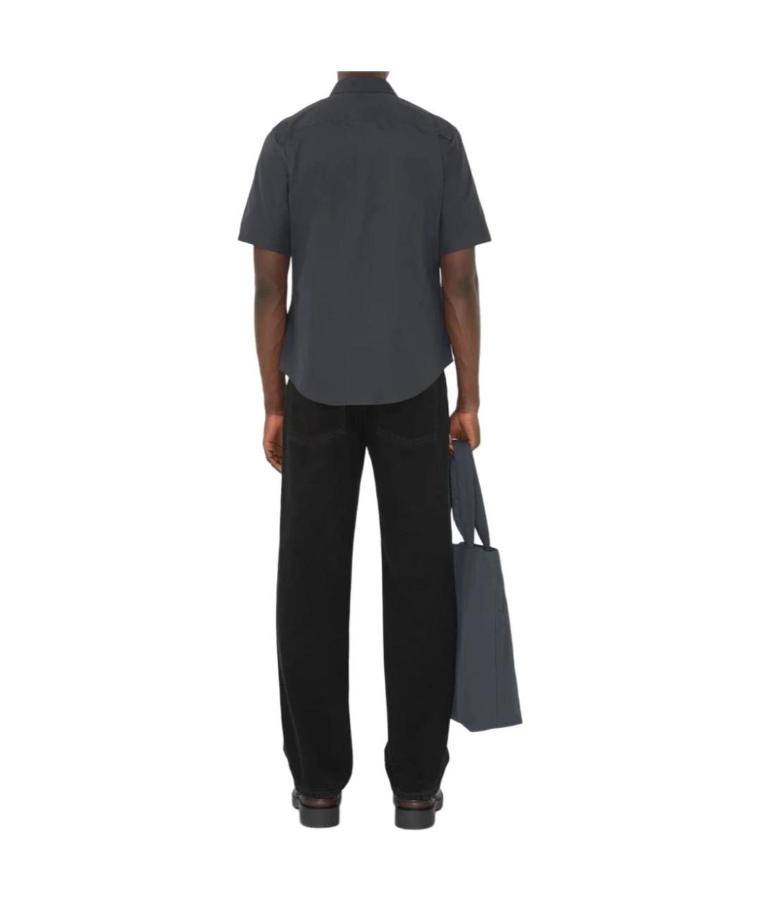 BURBERRY Синяя хлопковая кэжуал рубашка, фото 3