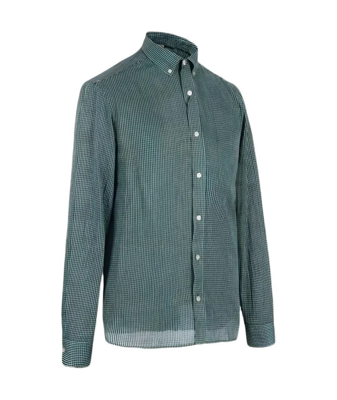 BURBERRY Зеленая хлопковая кэжуал рубашка, фото 2