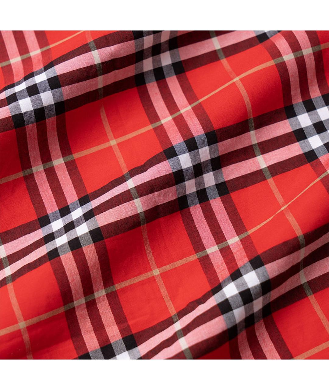 BURBERRY Красная хлопковая кэжуал рубашка, фото 5