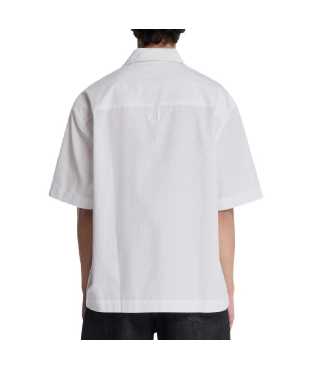 JACQUEMUS Белая хлопковая кэжуал рубашка, фото 5