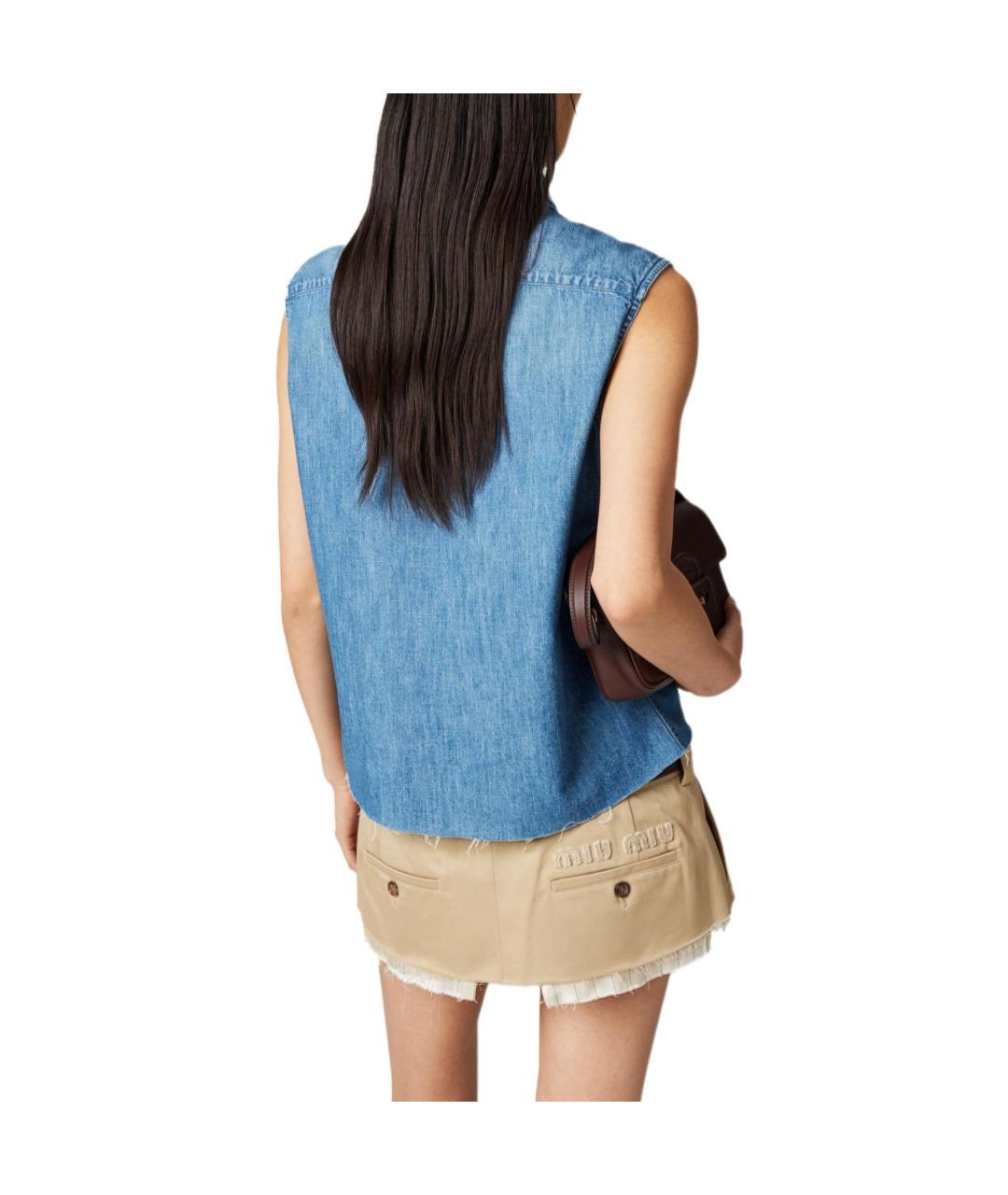 MIU MIU Синяя рубашка, фото 3