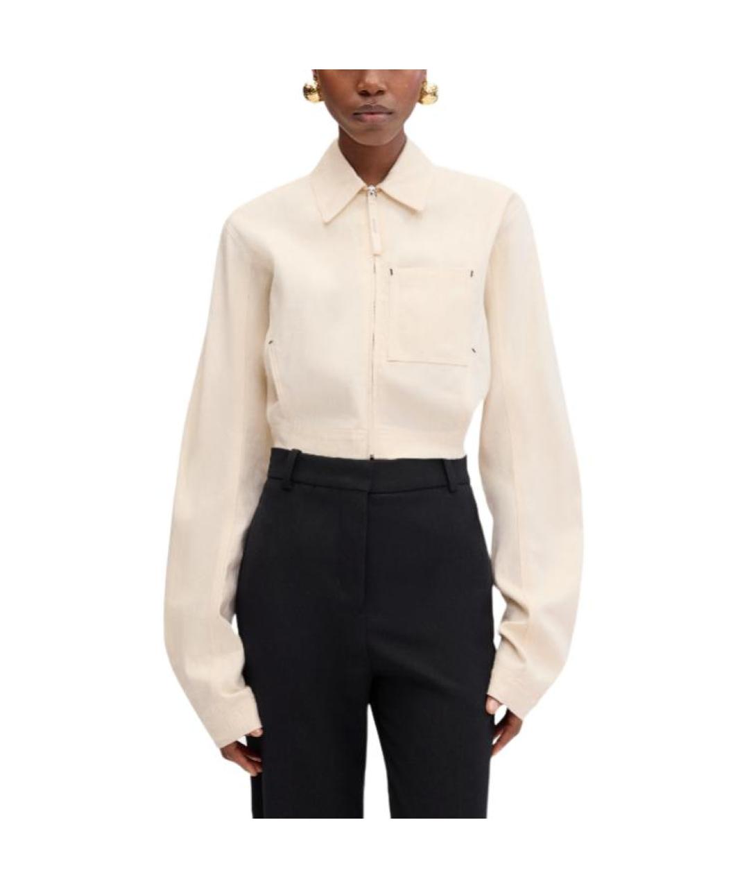 JACQUEMUS Бежевая рубашка, фото 2