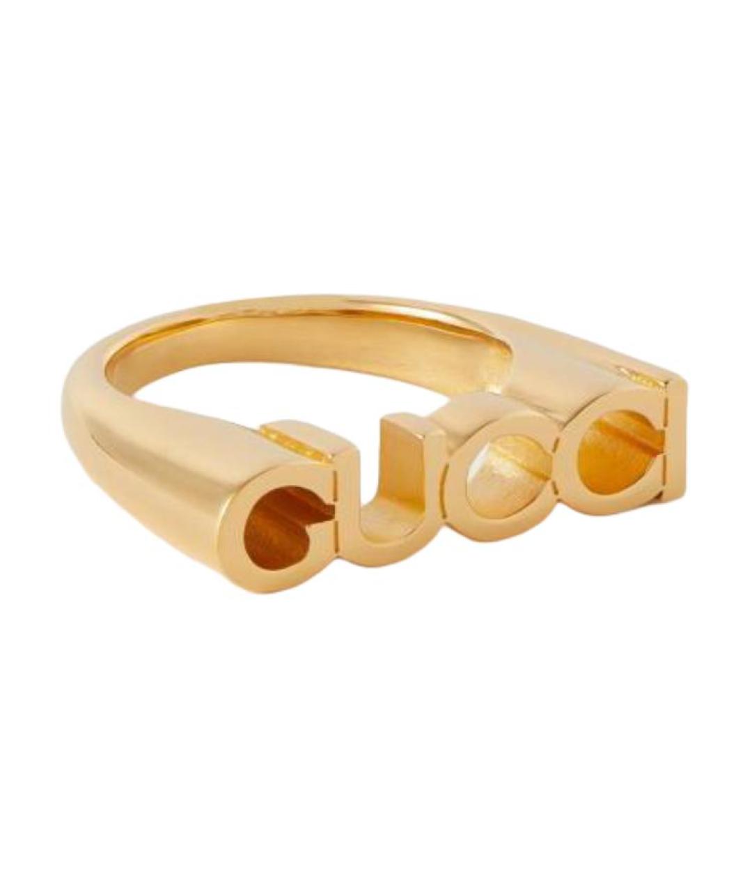 GUCCI Золотое латунное кольцо, фото 1