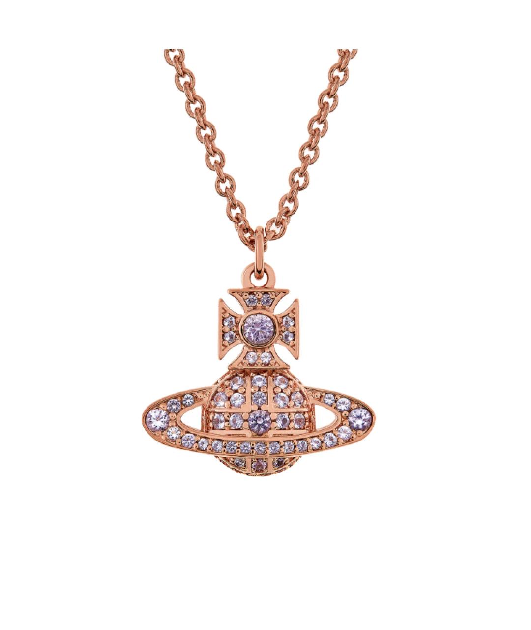 VIVIENNE WESTWOOD Розовая латунная подвеска, фото 1