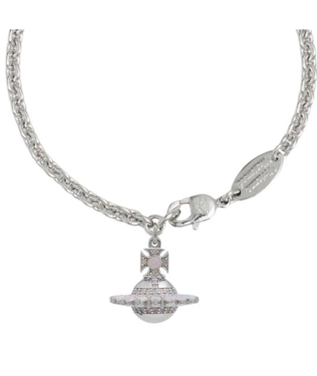 VIVIENNE WESTWOOD Серебряное металлическое колье, фото 2