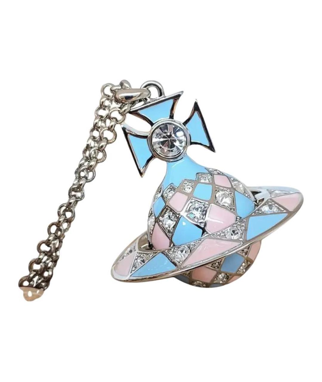 VIVIENNE WESTWOOD Голубое металлическое колье, фото 2