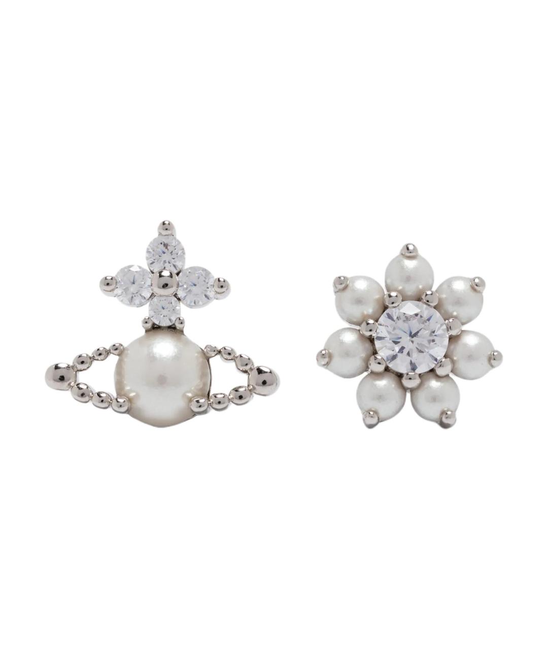 VIVIENNE WESTWOOD Серебряные металлические серьги, фото 1