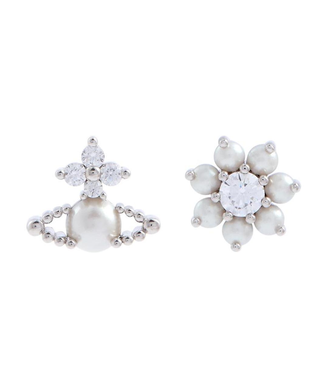 VIVIENNE WESTWOOD Серебряные металлические серьги, фото 1