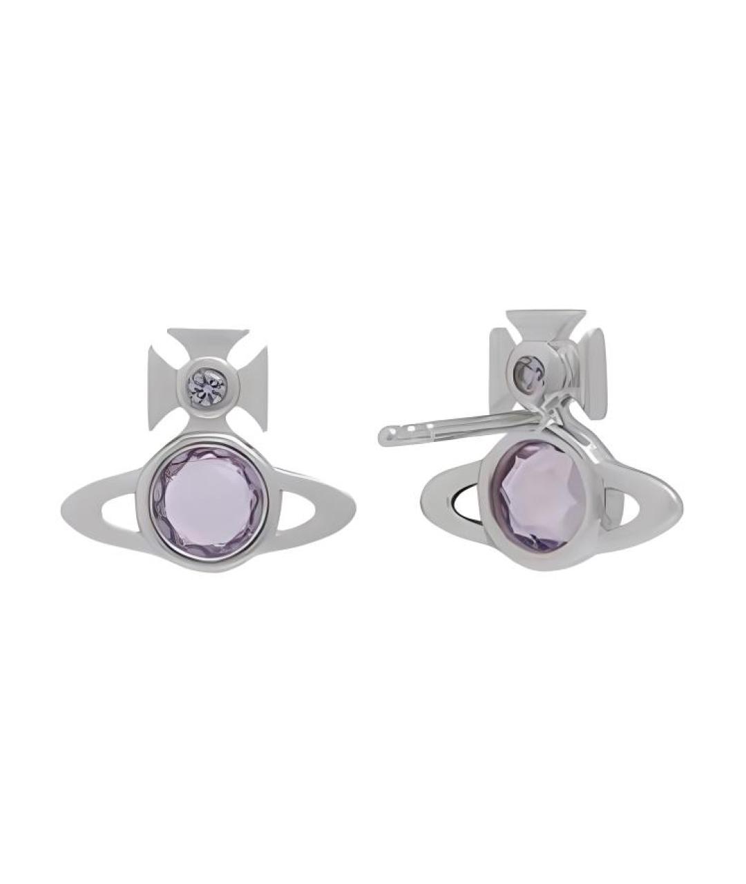 VIVIENNE WESTWOOD Серебряные металлические серьги, фото 2