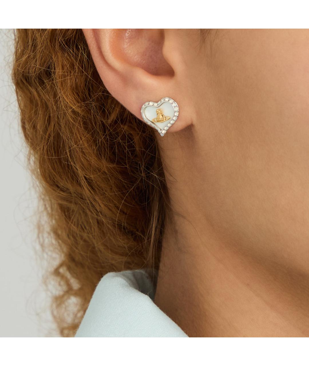 VIVIENNE WESTWOOD Серебряные металлические серьги, фото 3