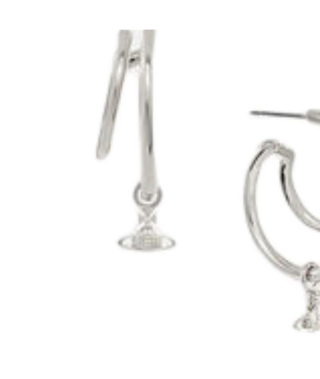 VIVIENNE WESTWOOD Серебряные металлические серьги, фото 2