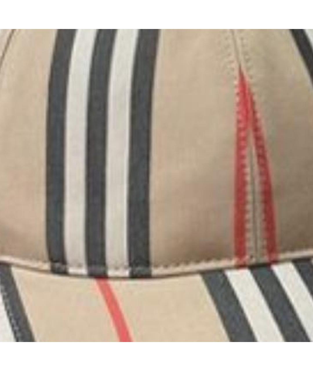 BURBERRY Бежевая хлопковая кепка, фото 2