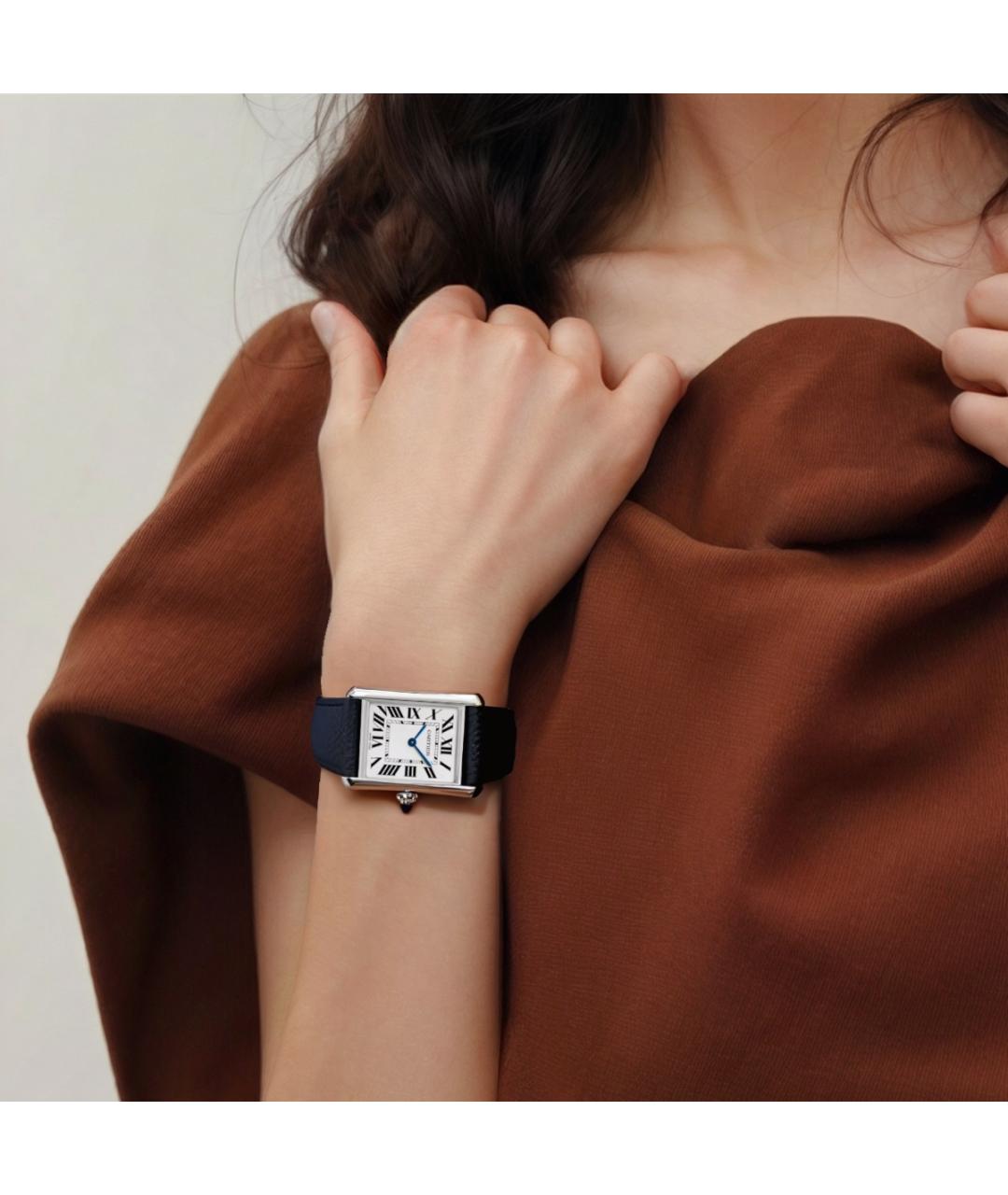 CARTIER Кожаные часы, фото 5