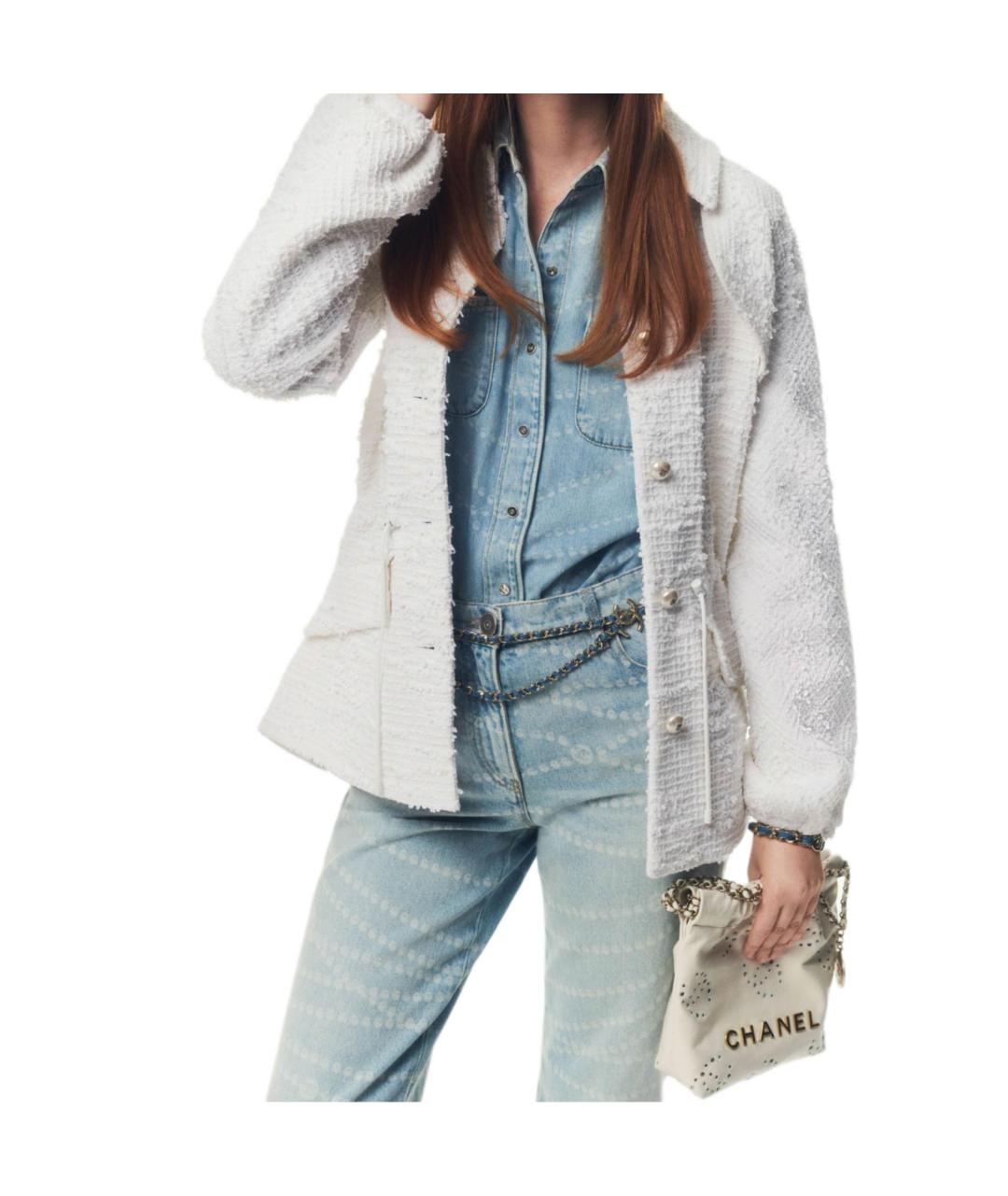 CHANEL Синие прямые джинсы, фото 4