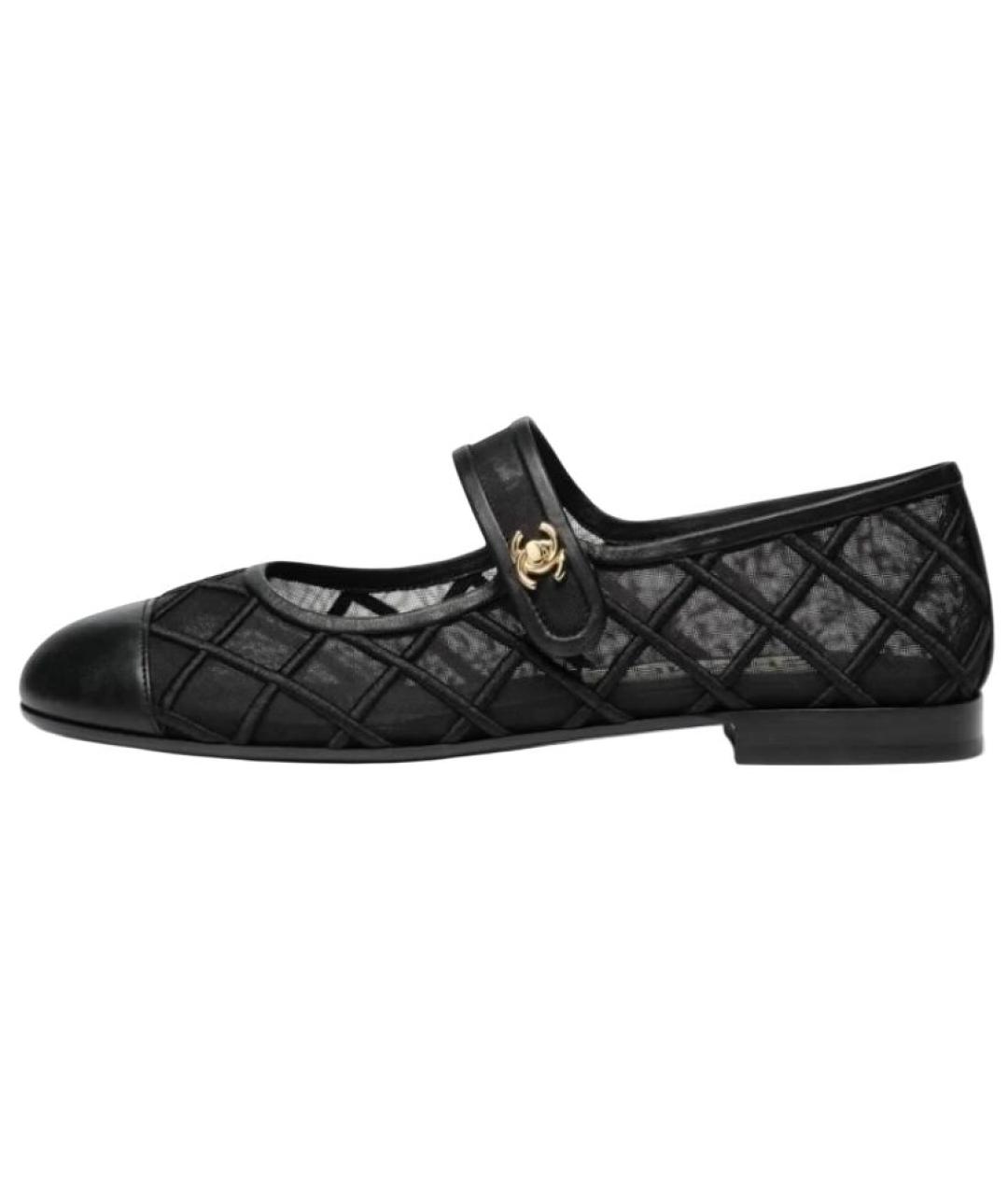 CHANEL Черные балетки, фото 2