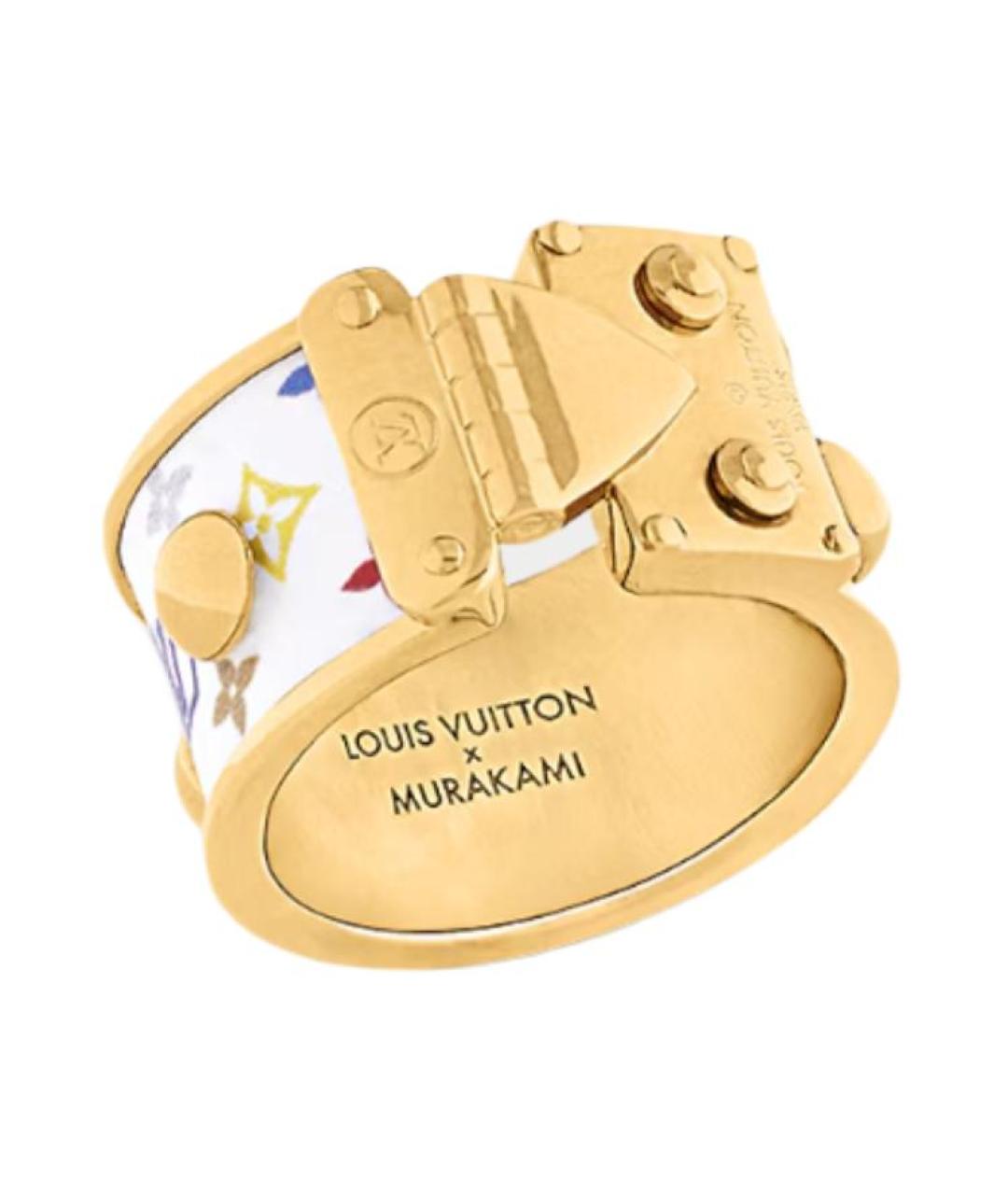 LOUIS VUITTON Золотое металлическое кольцо, фото 2