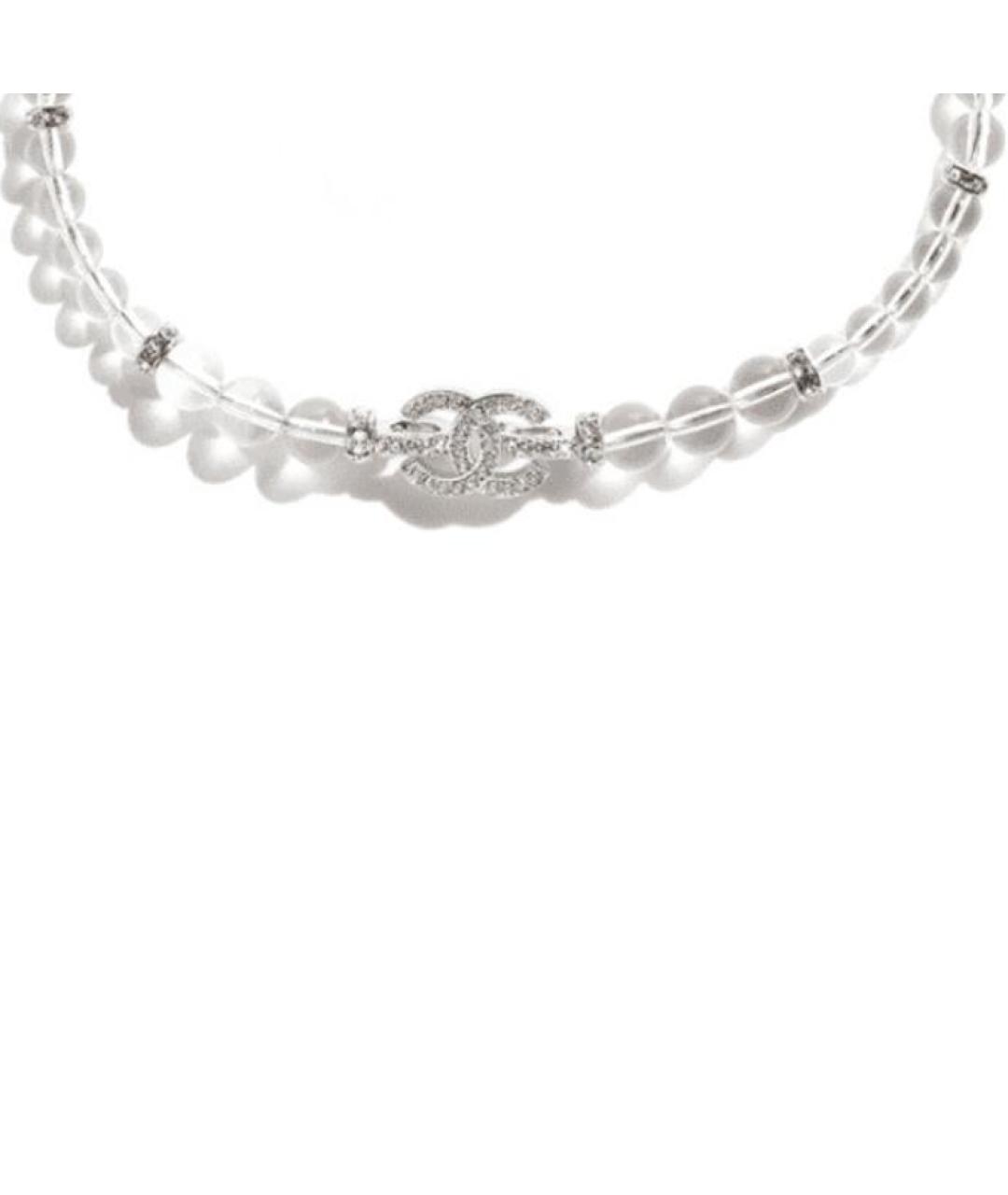 CHANEL Серебряное металлическое колье, фото 2