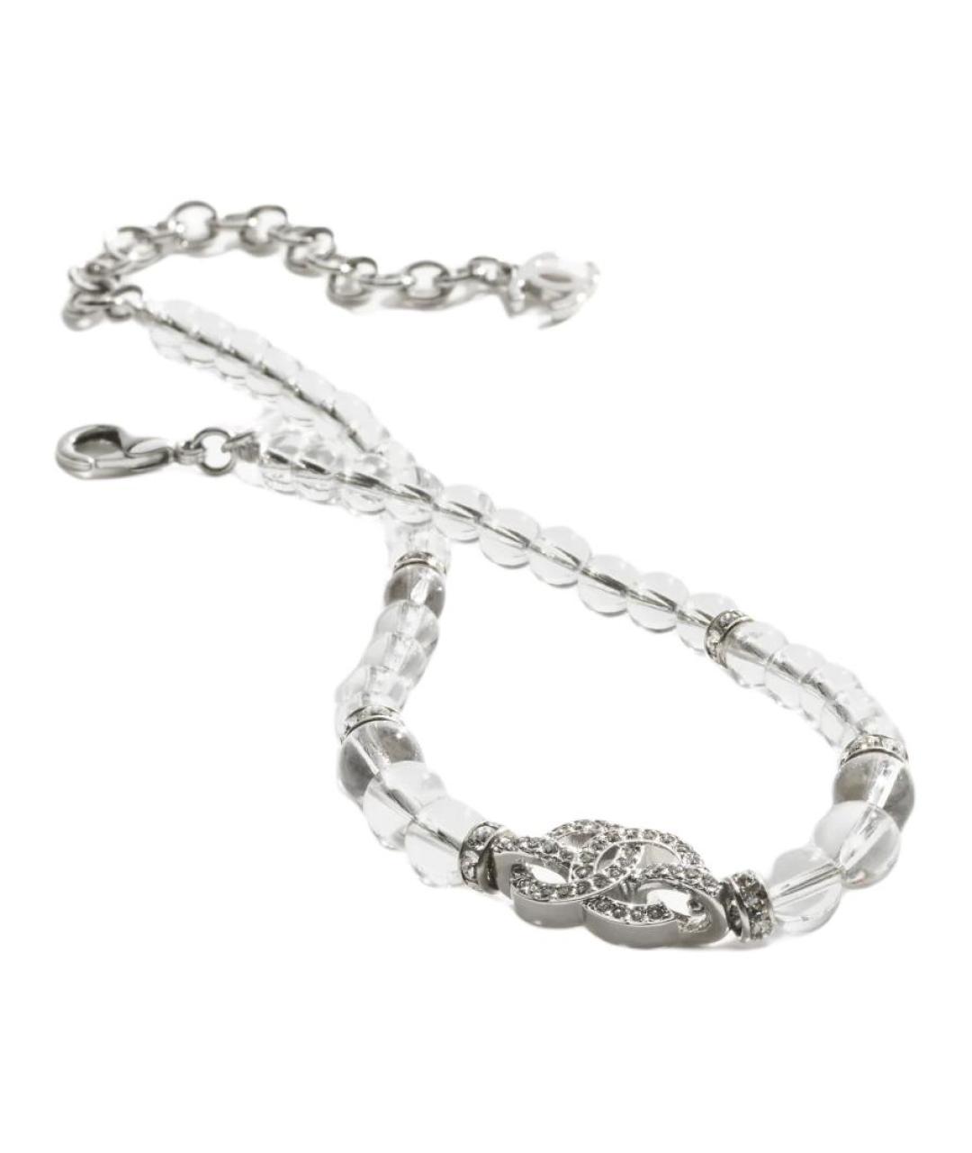 CHANEL Серебряное металлическое колье, фото 3