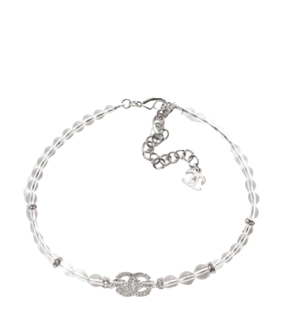 CHANEL Серебряное металлическое колье, фото 1