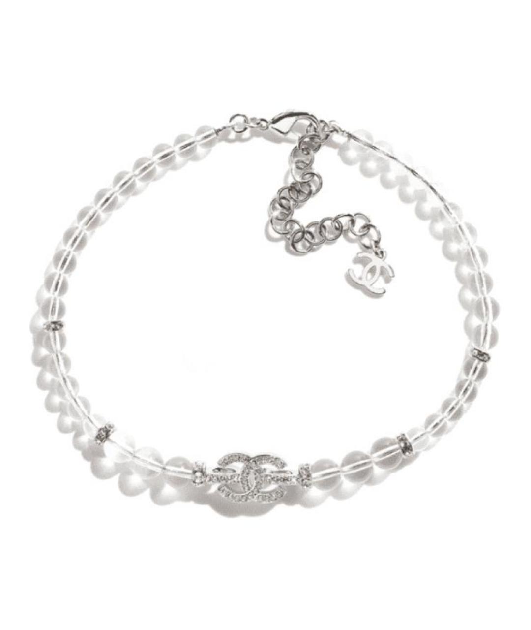 CHANEL Серебряное металлическое колье, фото 4