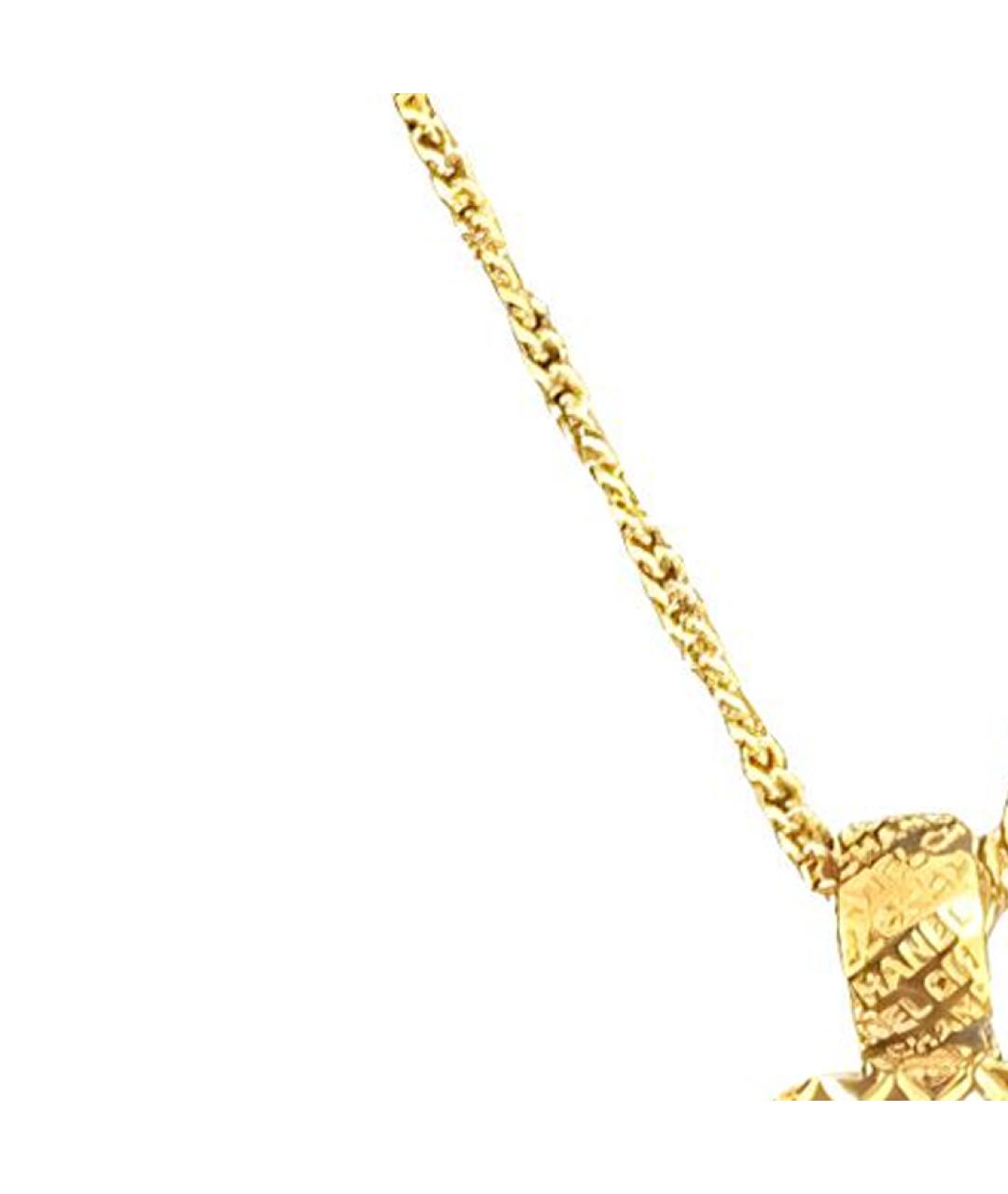 CHANEL Золотая металлическая подвеска, фото 2
