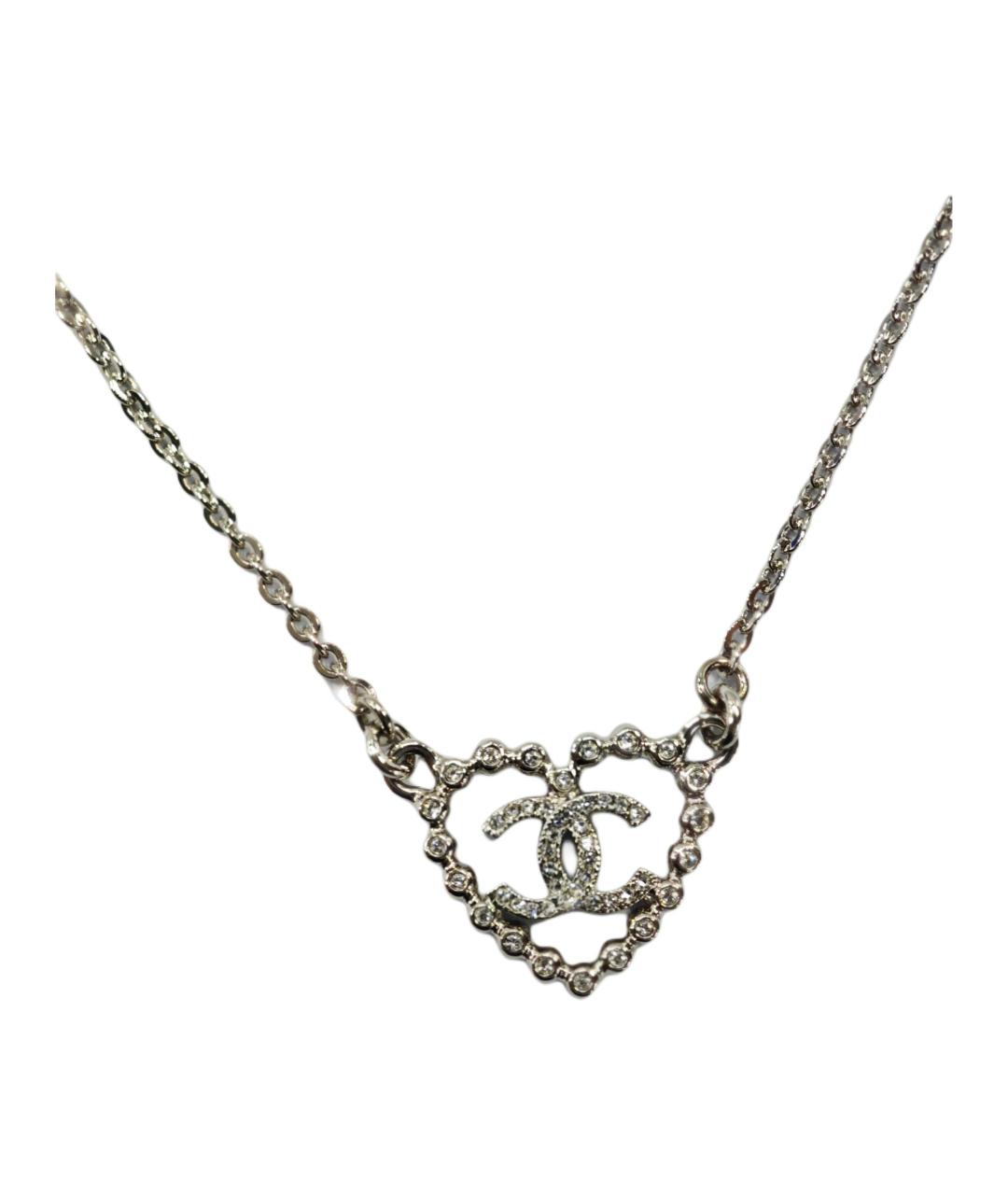 CHANEL Серебрянный металлический кулон, фото 4