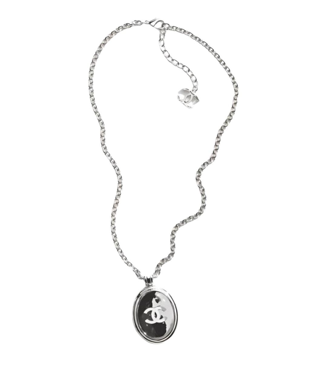 CHANEL Серебрянный металлический кулон, фото 1