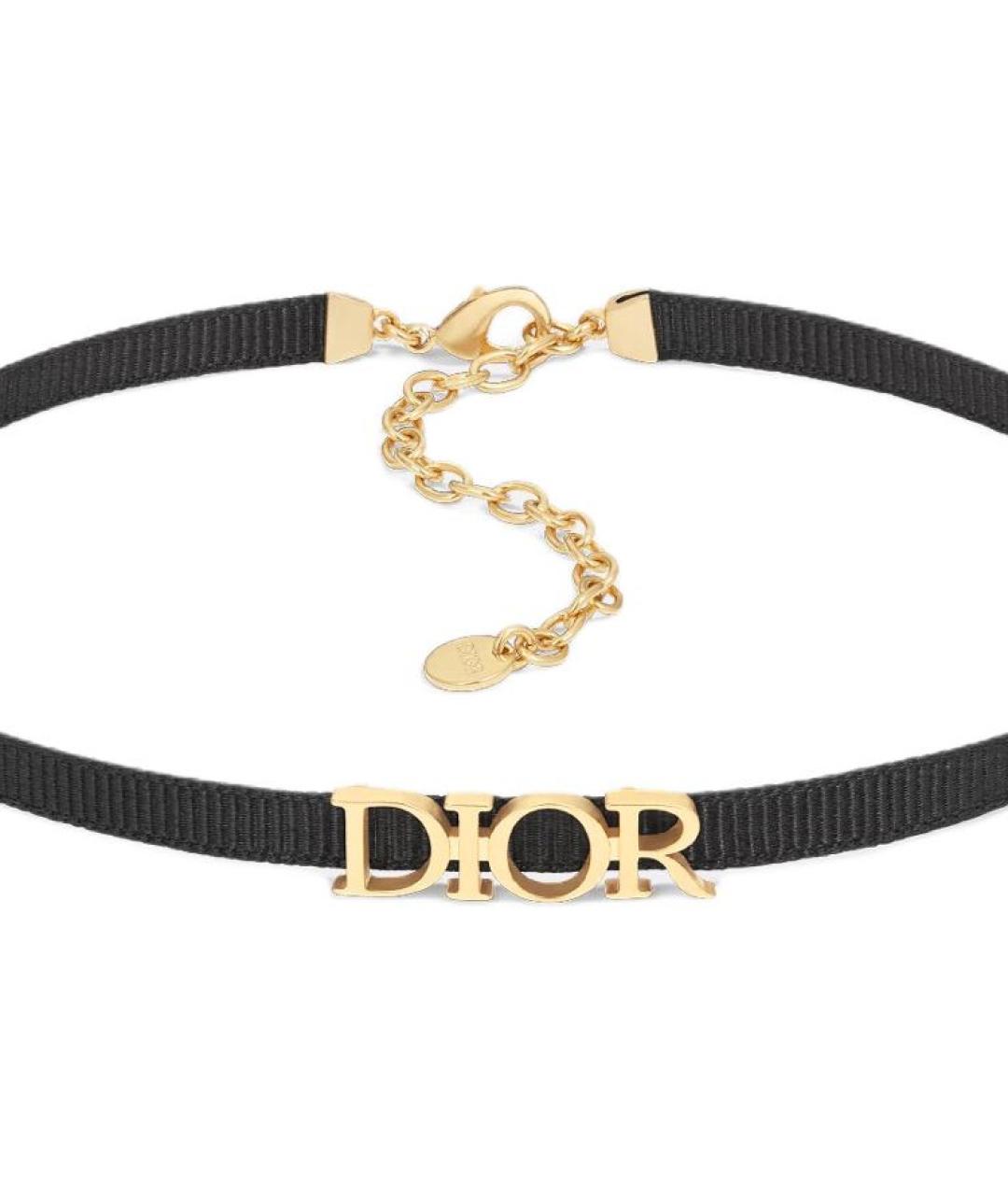 CHRISTIAN DIOR Золотое металлическое колье, фото 2