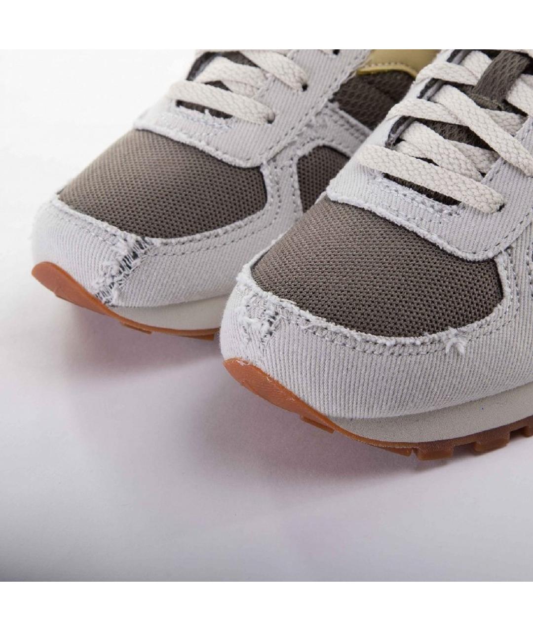 SAUCONY Серые текстильные низкие кроссовки / кеды, фото 7