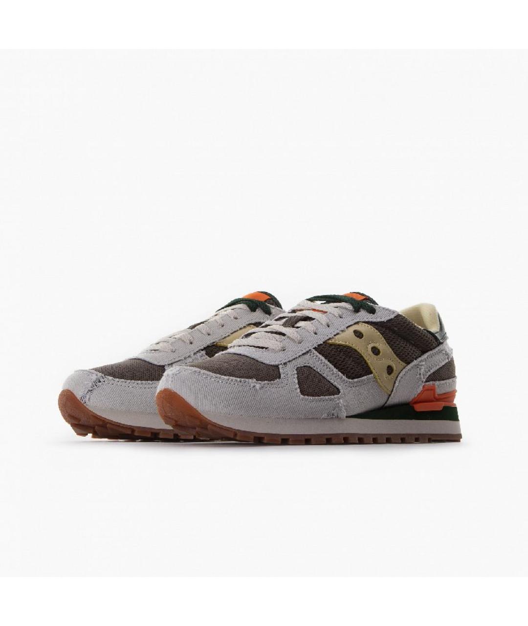 SAUCONY Серые текстильные низкие кроссовки / кеды, фото 2