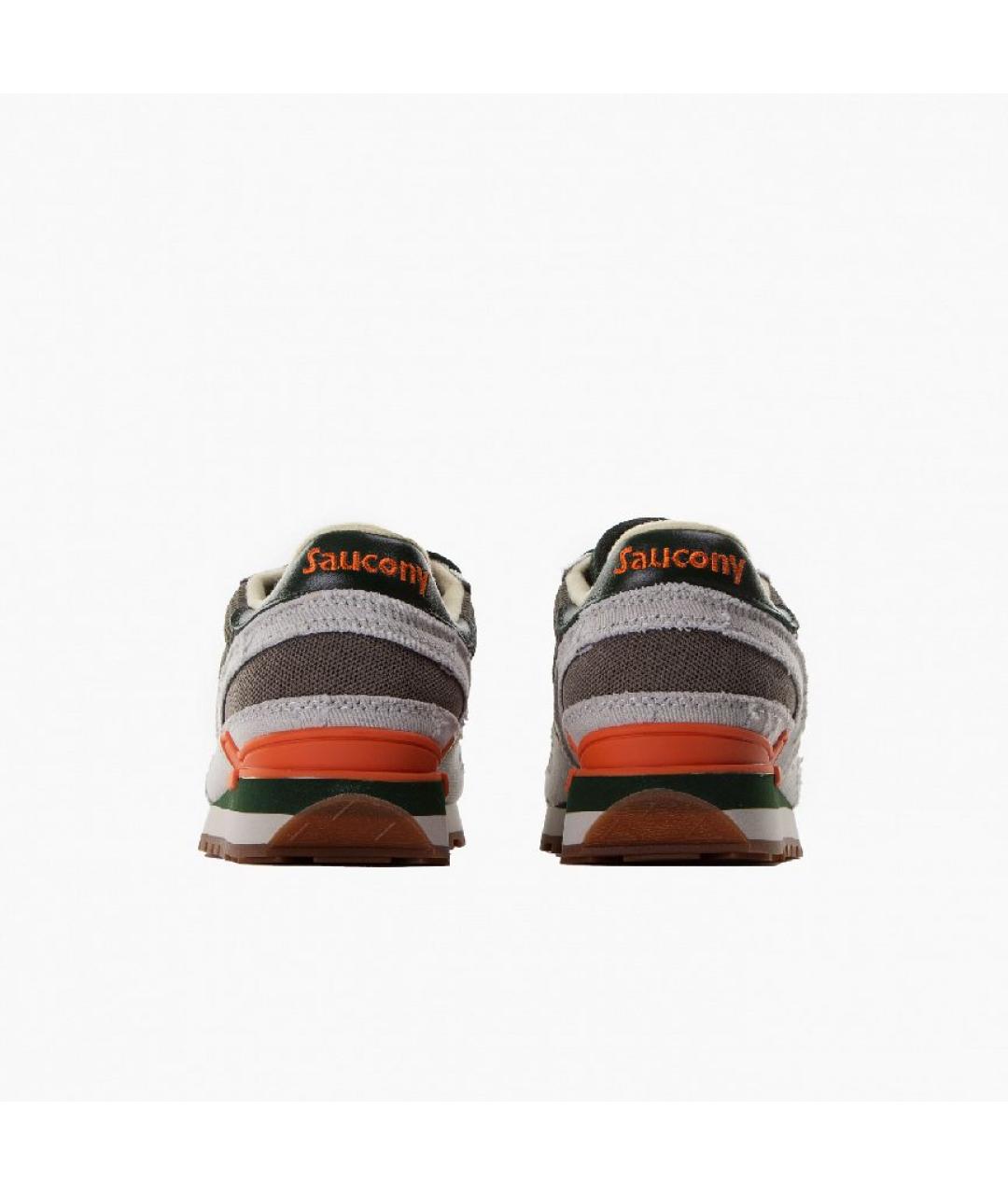 SAUCONY Серые текстильные низкие кроссовки / кеды, фото 4