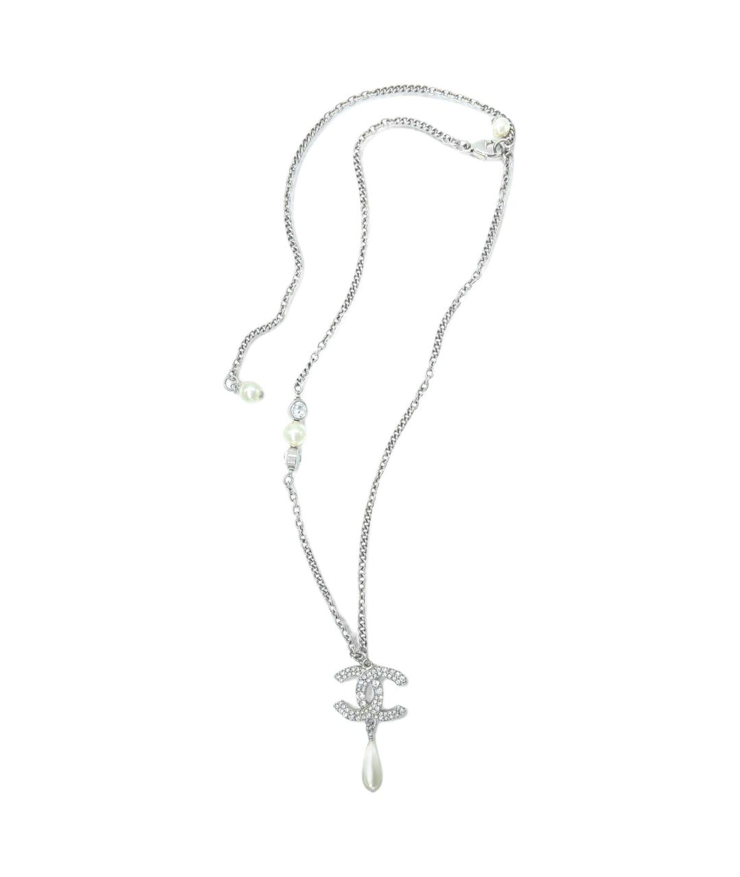 CHANEL Серебряная металлическая цепочка, фото 2