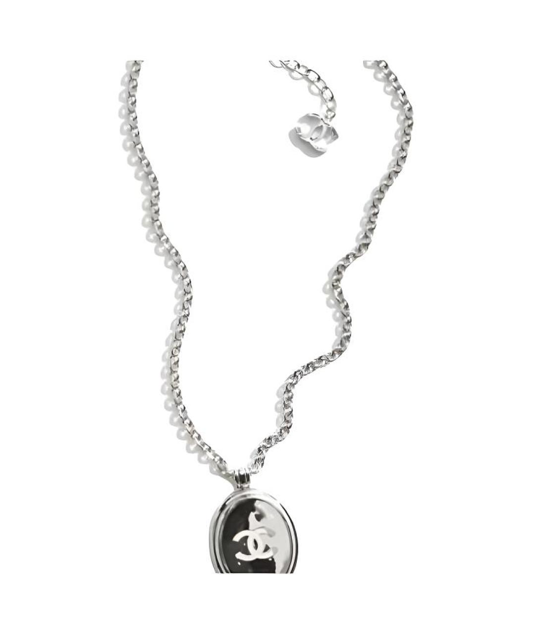 CHANEL Серебрянный металлический кулон, фото 3