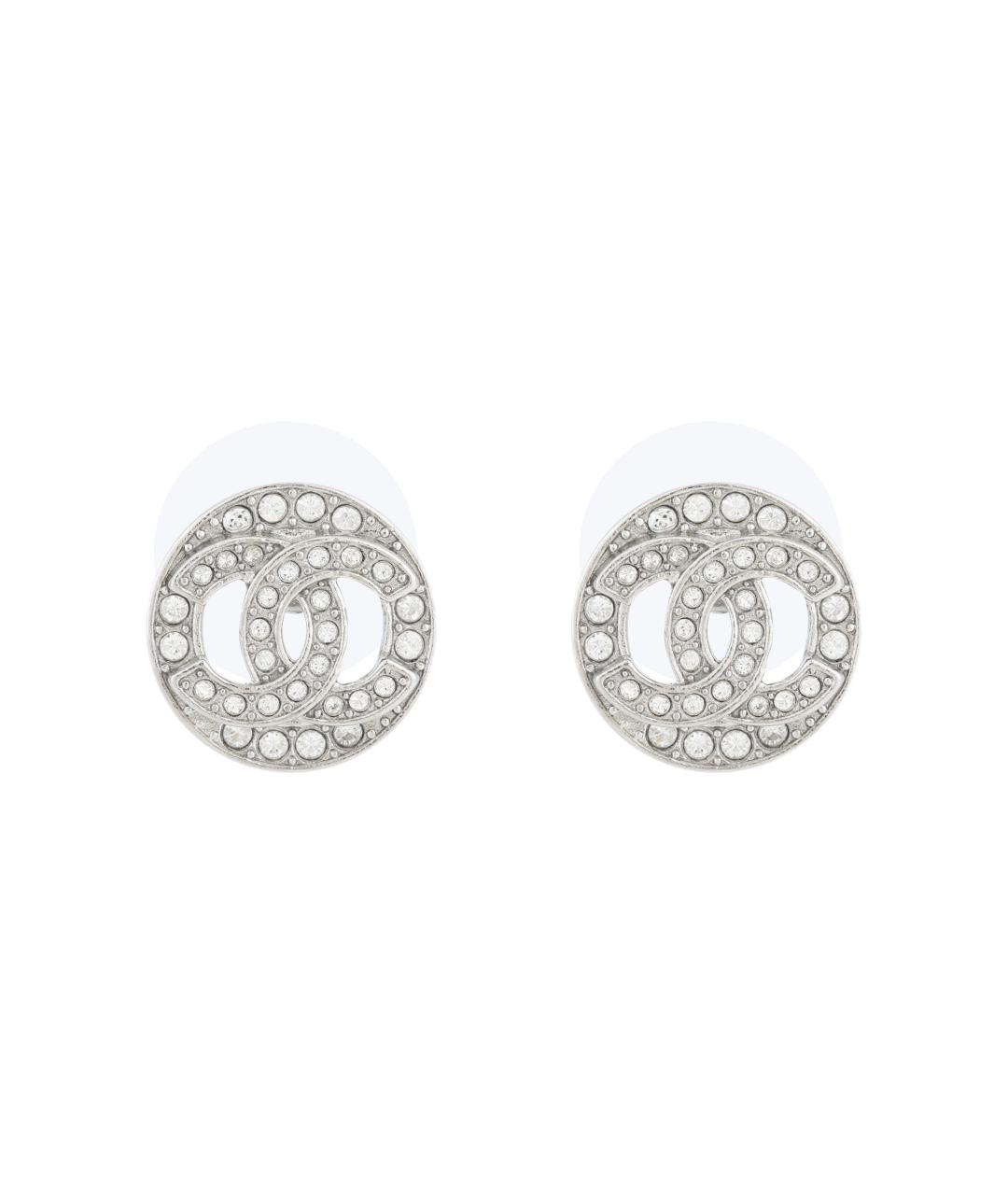 CHANEL Серебряные металлические серьги, фото 1