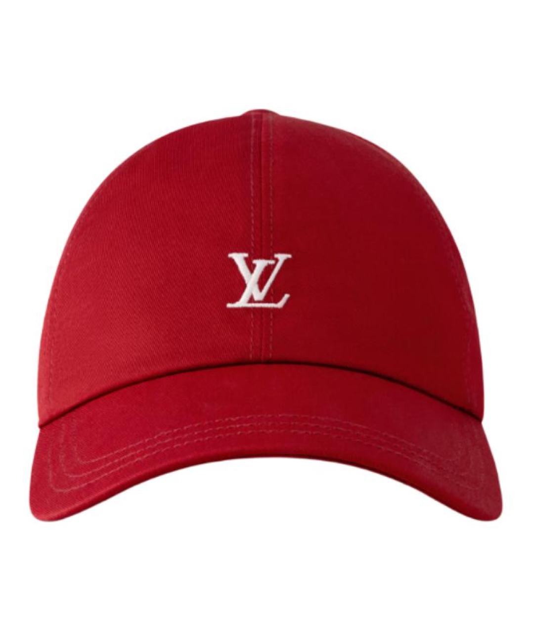LOUIS VUITTON Красная хлопковая кепка, фото 1