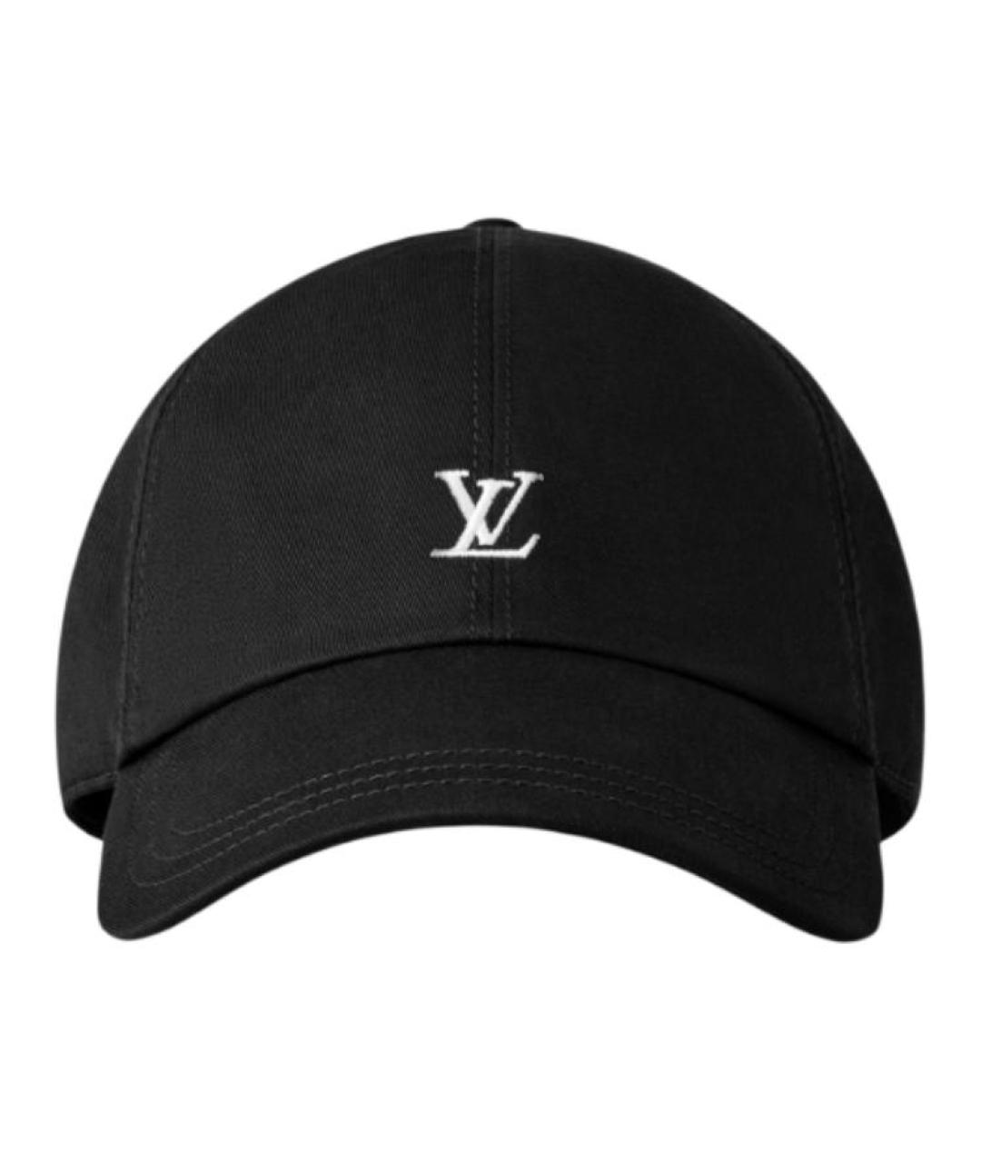 LOUIS VUITTON Черная хлопковая кепка, фото 1