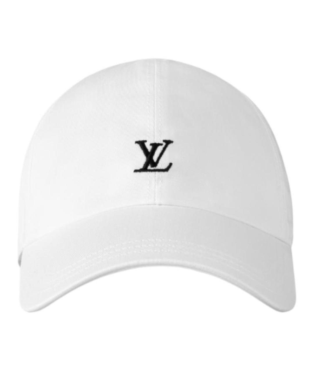 LOUIS VUITTON Белая хлопковая кепка, фото 2