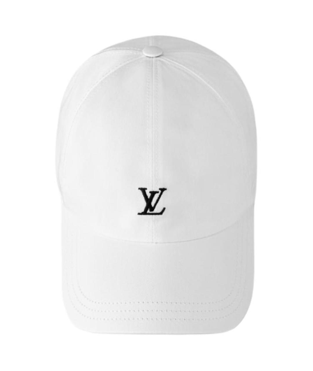 LOUIS VUITTON Белая хлопковая кепка, фото 3