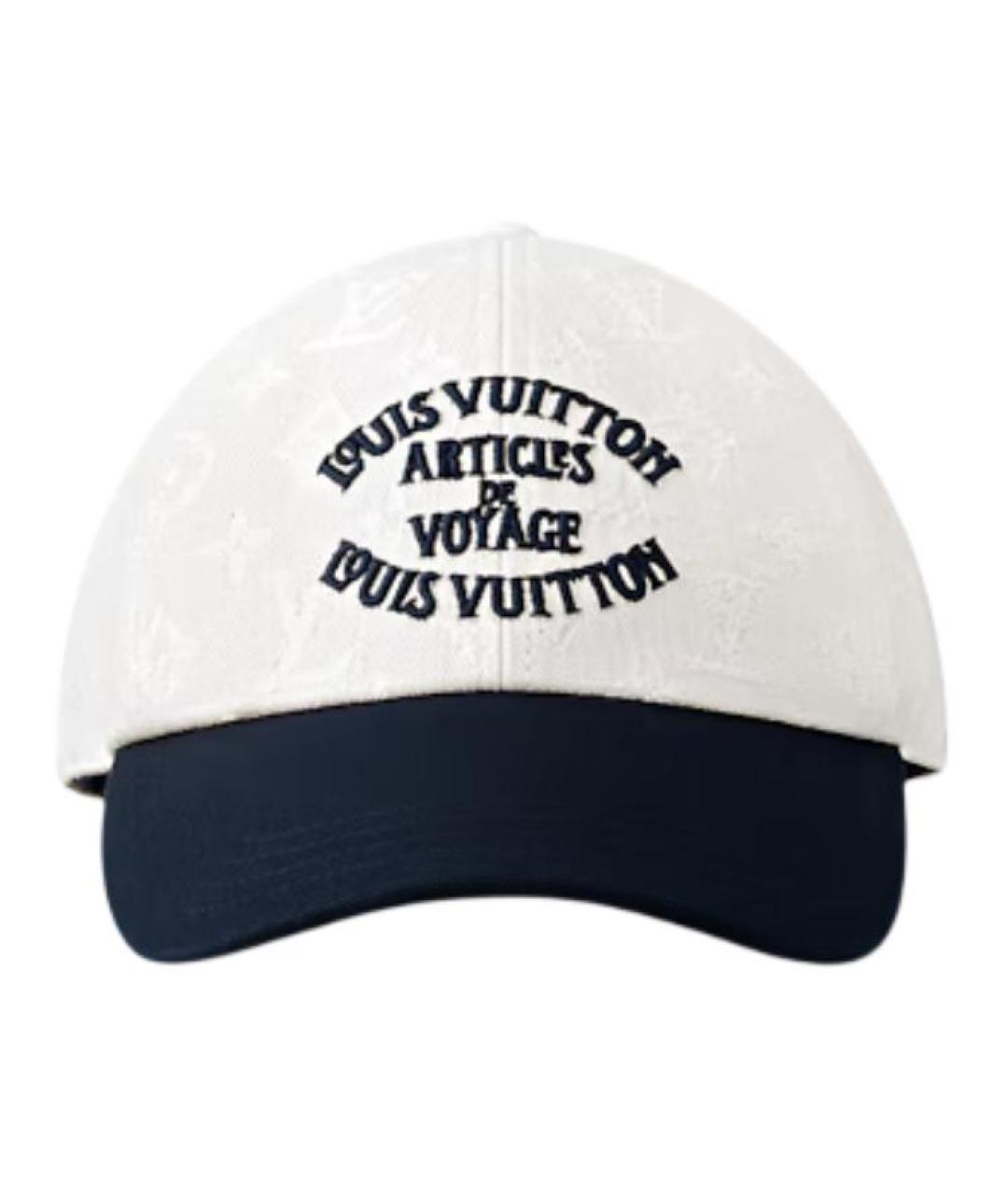 LOUIS VUITTON Белая хлопковая кепка/бейсболка, фото 2