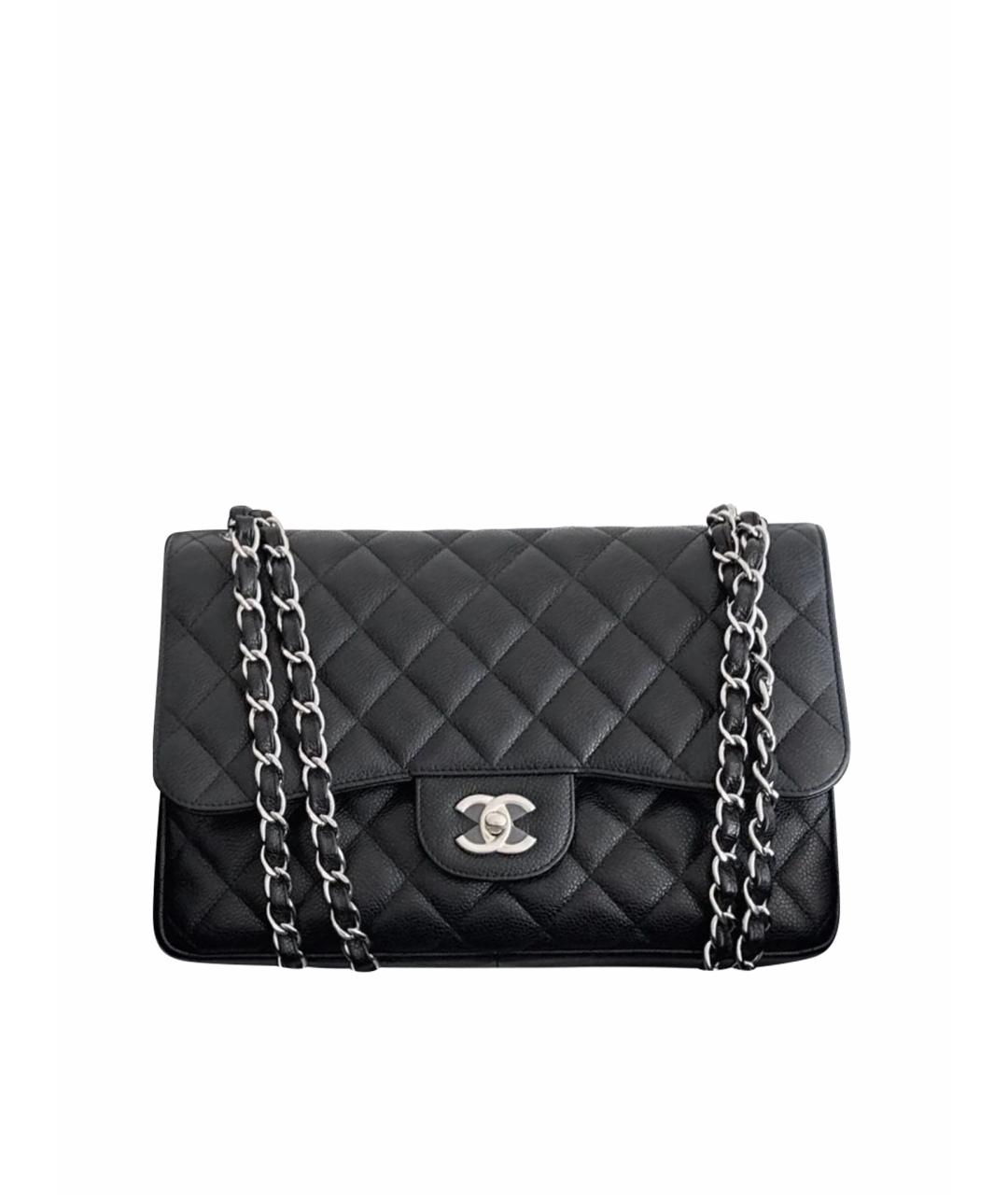 CHANEL Черная кожаная сумка тоут, фото 1