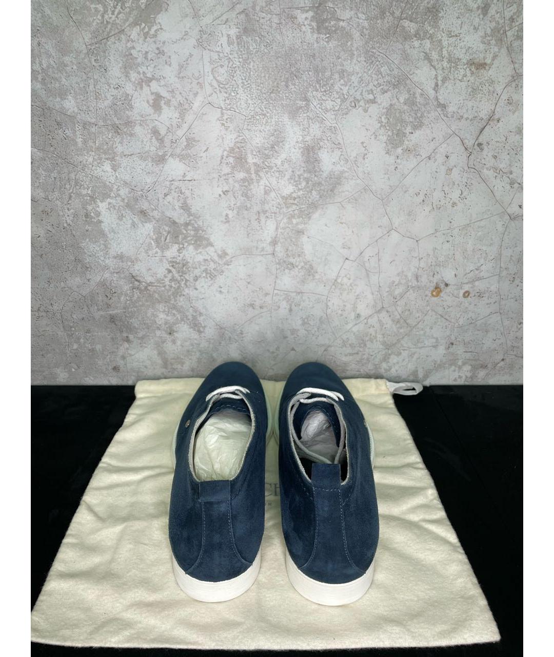 JIMMY CHOO Синие замшевые туфли, фото 4