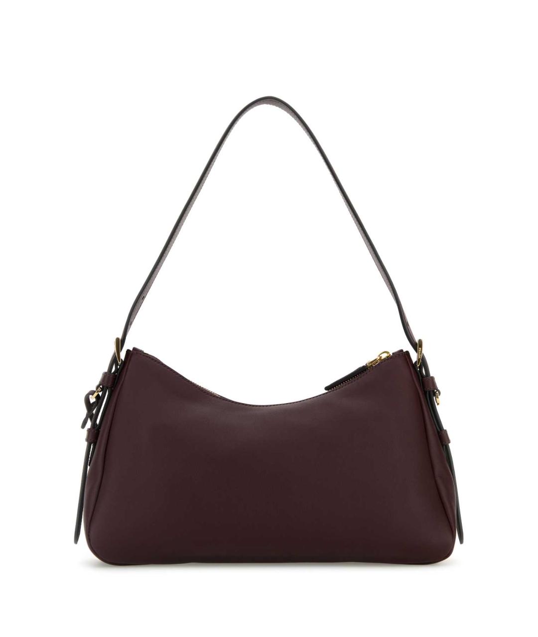 PRADA Бордовая кожаная сумка через плечо, фото 3